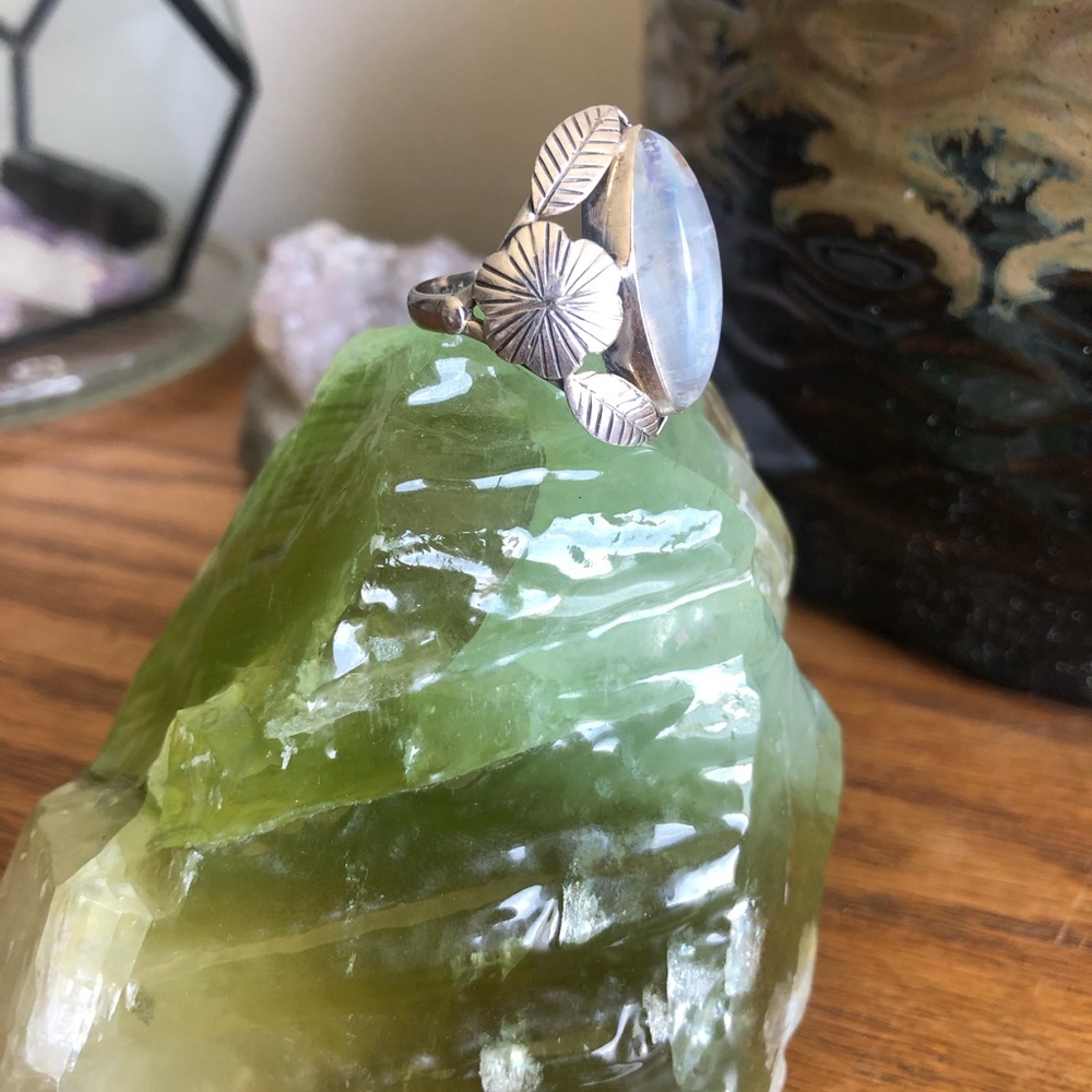 Silver Moonstone Ring - image 2